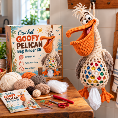 🌼 Cottage Harvest Keepers — Crochet Animal Bag Holder DIY Kit🔥🔥