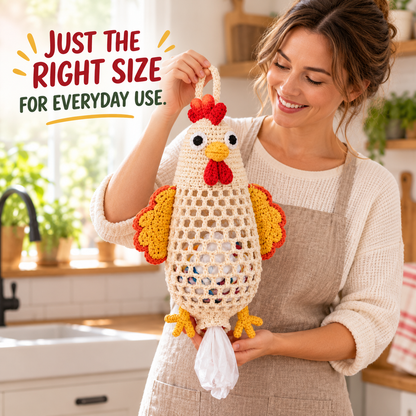 🌼 Cottage Harvest Keepers — Crochet Animal Bag Holder DIY Kit🔥🔥