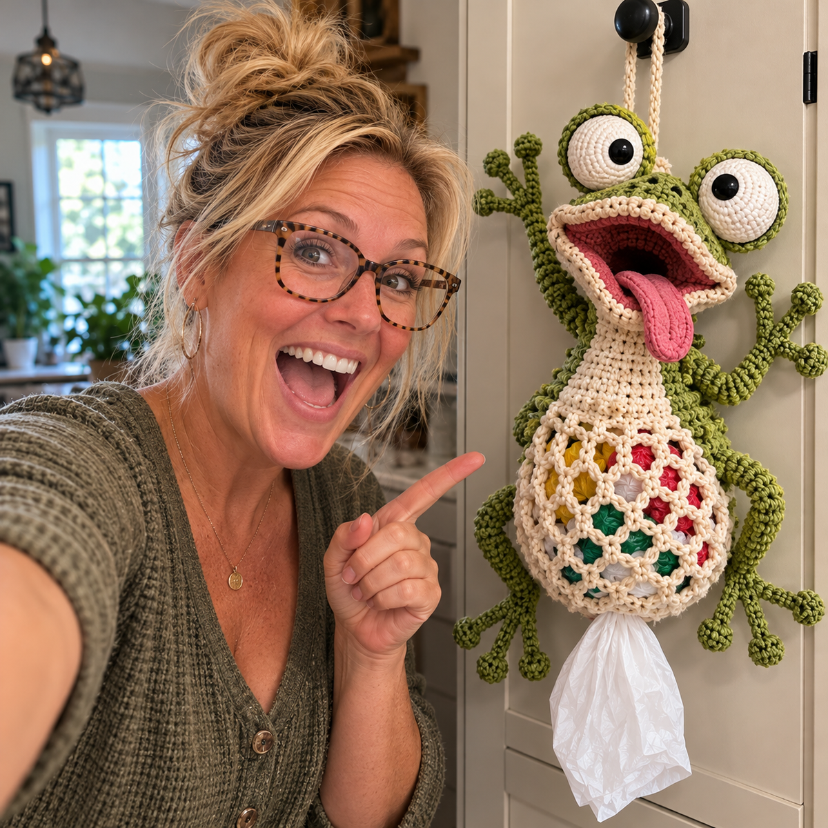 🌼 Cottage Harvest Keepers — Crochet Animal Bag Holder DIY Kit🔥🔥
