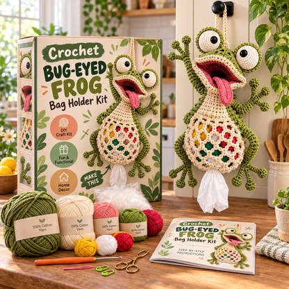 🌼 Cottage Harvest Keepers — Crochet Animal Bag Holder DIY Kit🔥🔥