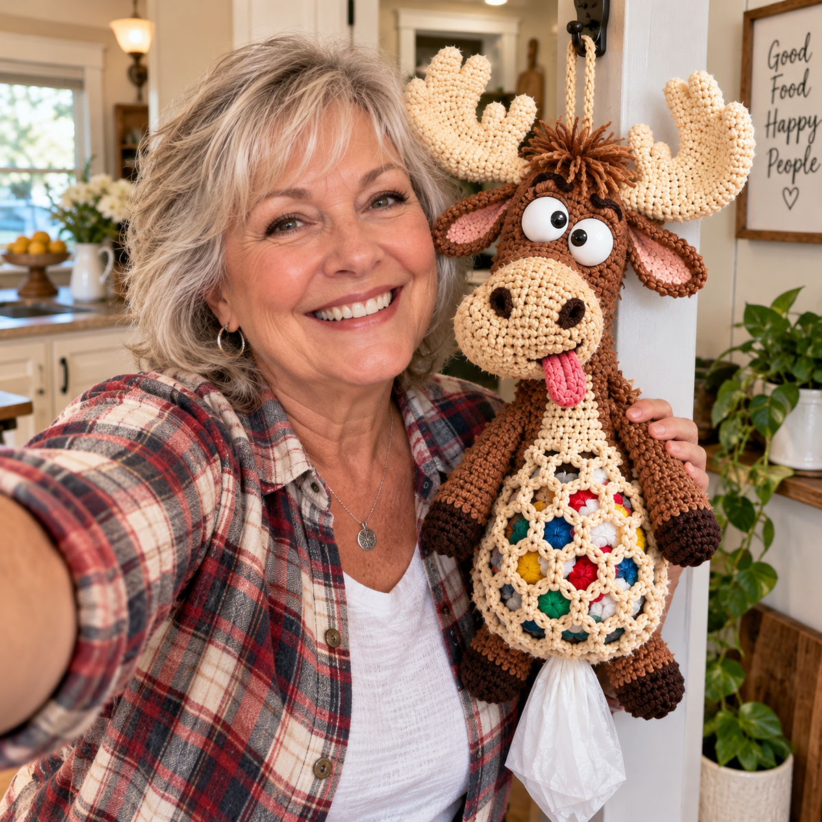 🌼 Cottage Harvest Keepers — Crochet Animal Bag Holder DIY Kit🔥🔥