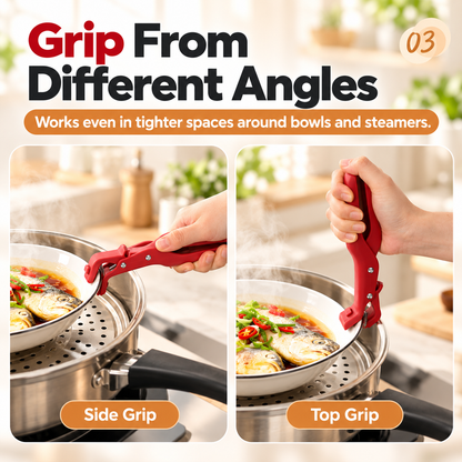 🔥 Limited-Time 50% OFF - 2-Pack Hot Bowl & Plate Grippers | Kitchen Safety Clips