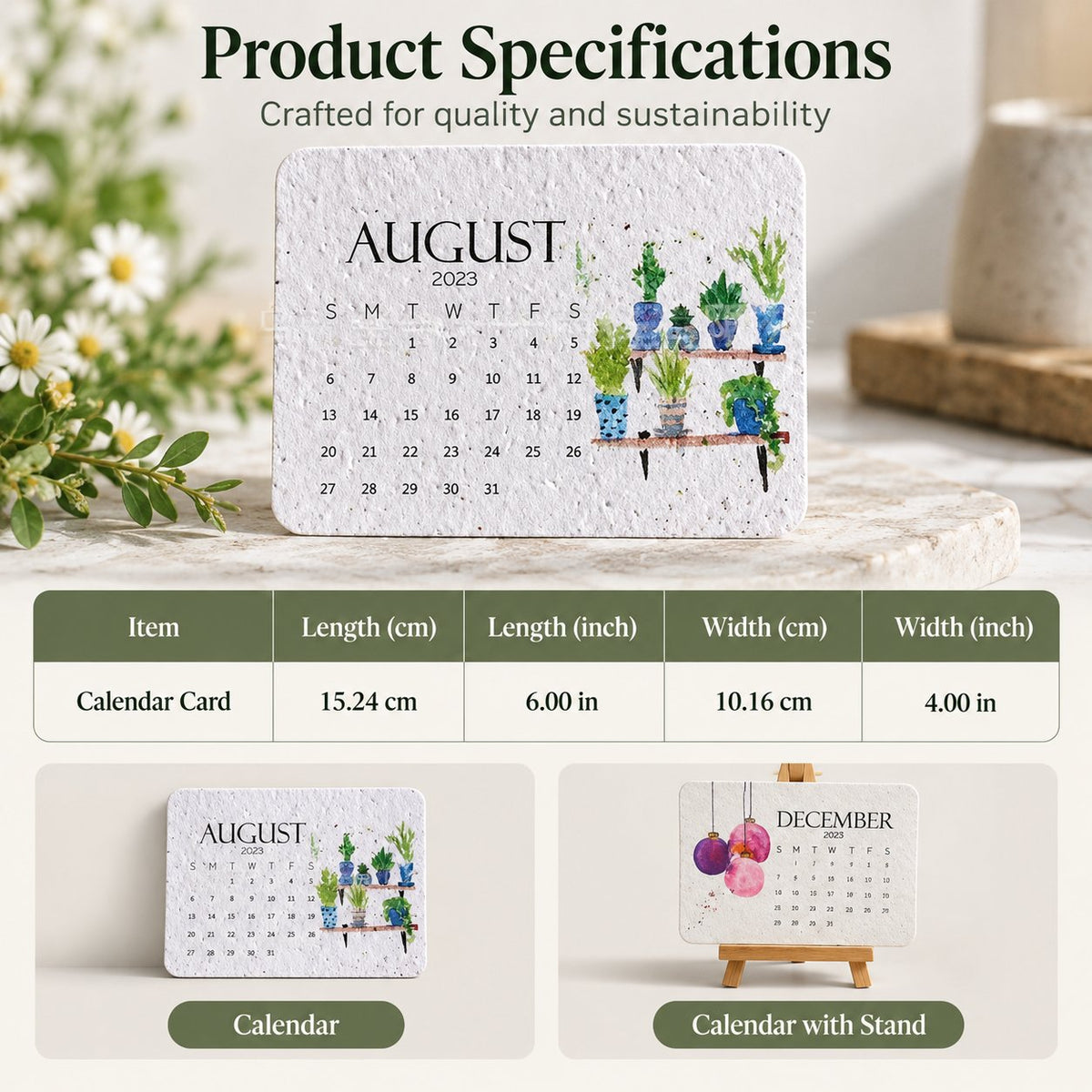 🌱 2027 Plantable Calendar – Use It. Plant It. Watch It Grow.🌱