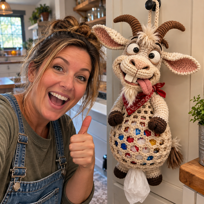 🌼 Cottage Harvest Keepers — Crochet Animal Bag Holder DIY Kit🔥🔥