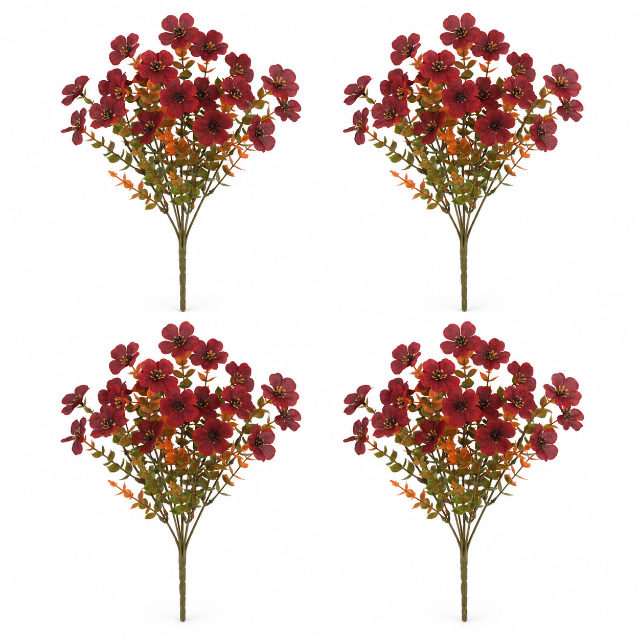 🍂 Autumn Red — 4-Piece Set