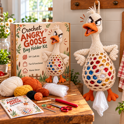 🌼 Cottage Harvest Keepers — Crochet Animal Bag Holder DIY Kit🔥🔥
