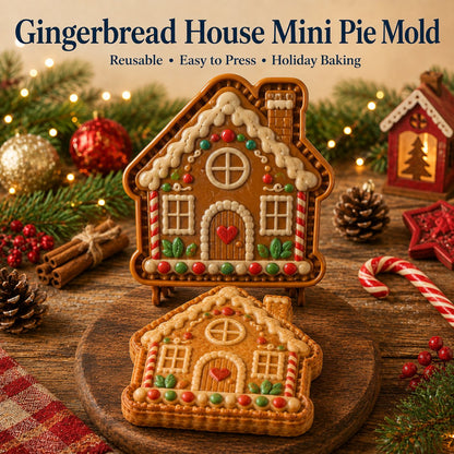 ⏳ Last Day50% OFF – 🔥🎄 9-Design Christmas Mini Pie Mold Collection | Reusable Embossed Molds for Shaping Detailed Santa, Snowman, Reindeer, Tree & Holiday Pies 🥧✨