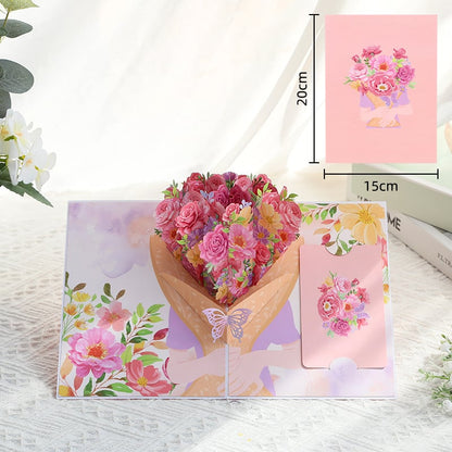 🌹 FOREVER-BLOOMING 3D VALENTINE'S POP-UP CARD