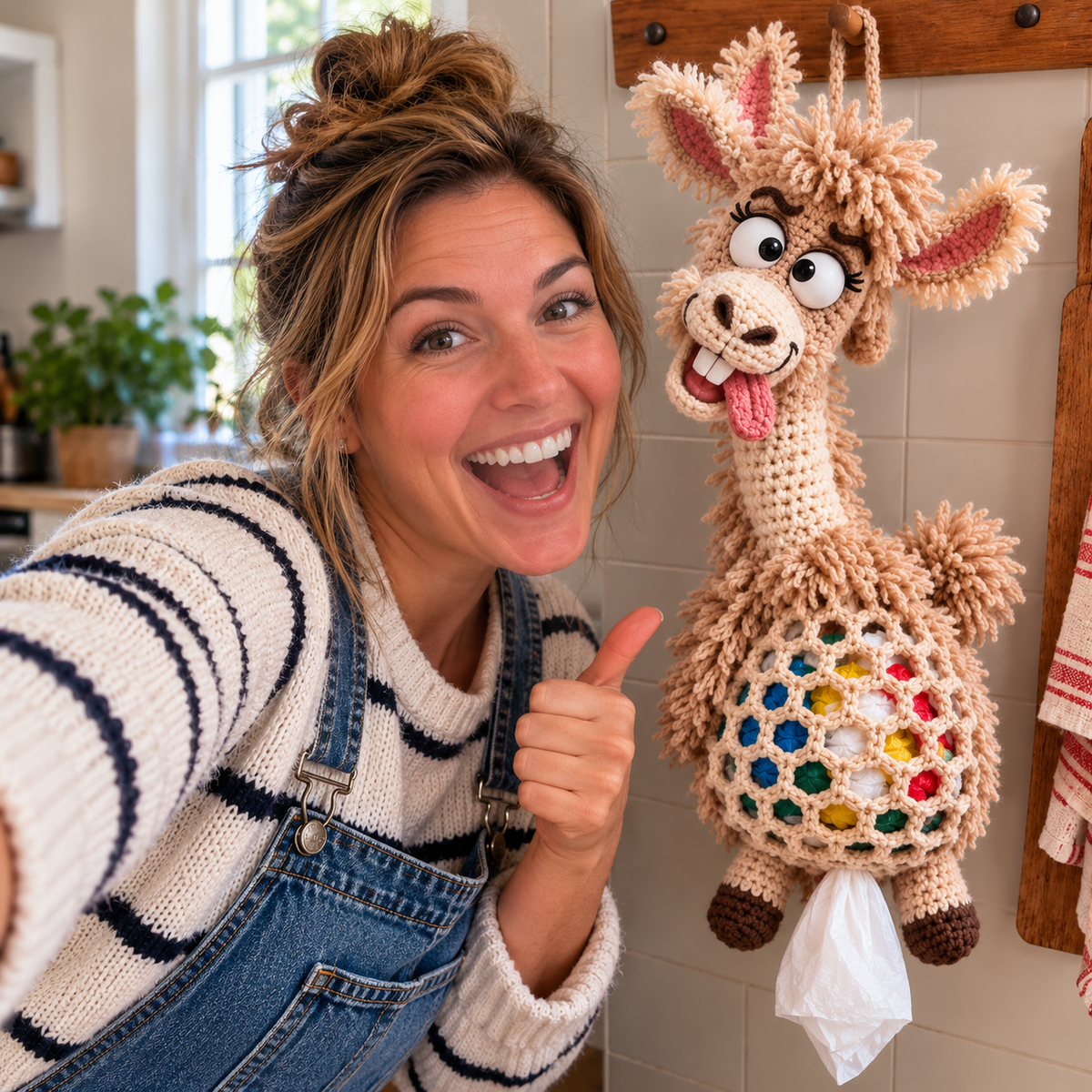 🌼 Cottage Harvest Keepers — Crochet Animal Bag Holder DIY Kit🔥🔥