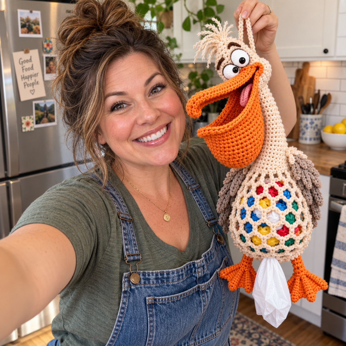 🌼 Cottage Harvest Keepers — Crochet Animal Bag Holder DIY Kit🔥🔥