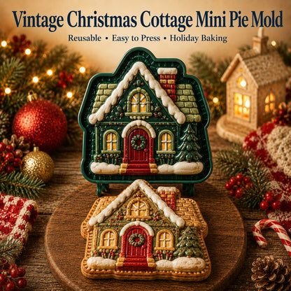 ⏳ Last Day50% OFF – 🔥🎄 9-Design Christmas Mini Pie Mold Collection | Reusable Embossed Molds for Shaping Detailed Santa, Snowman, Reindeer, Tree & Holiday Pies 🥧✨