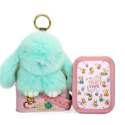 BunnyBliss Handcrafted Plush Charm — Soft Bunny Keychain Gift