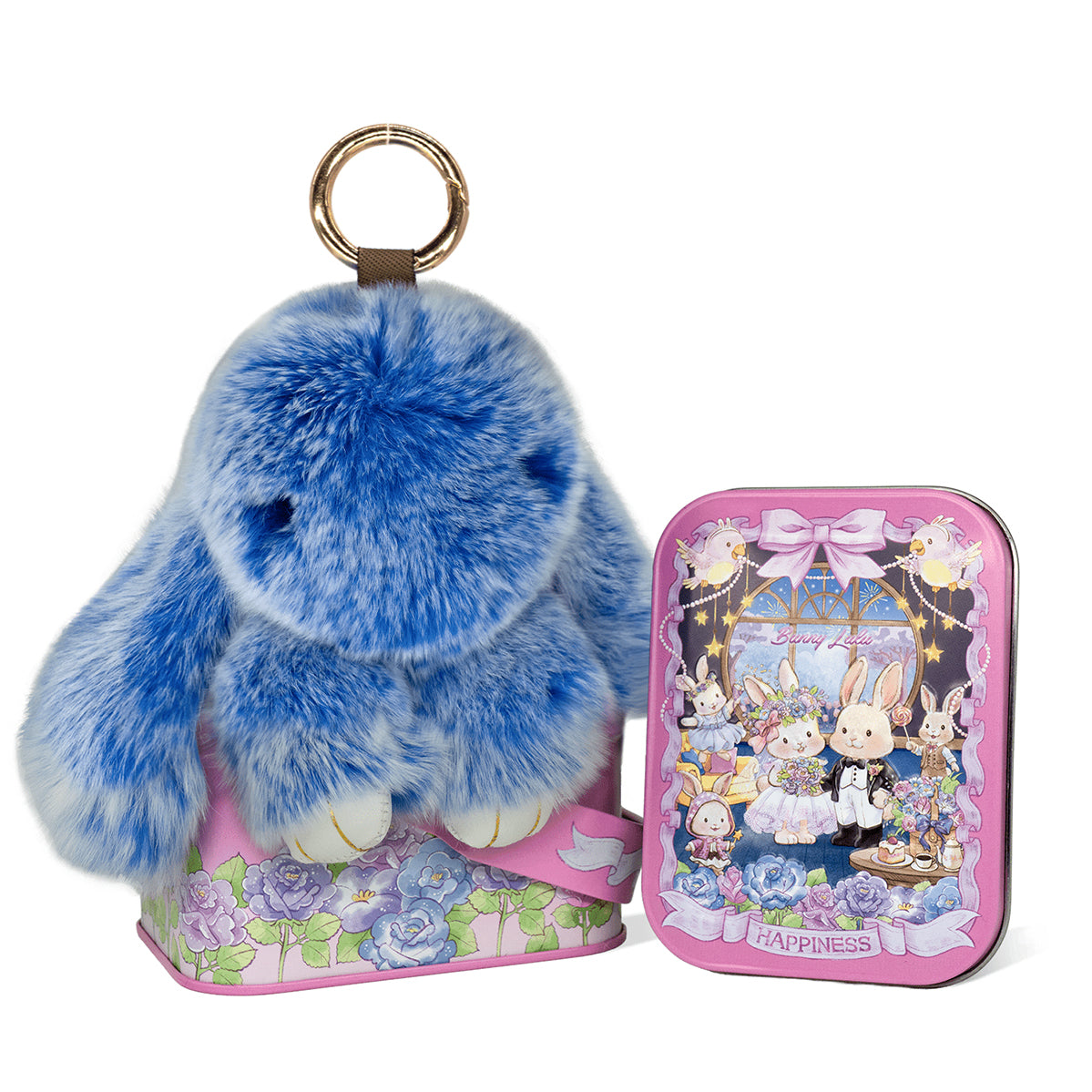 BunnyBliss Handcrafted Plush Charm — Soft Bunny Keychain Gift