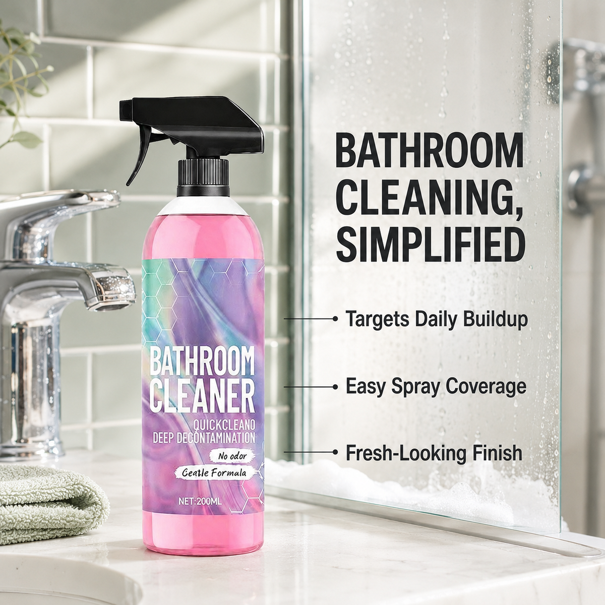 SparklePure Bathroom Cleaner Spray 💖
