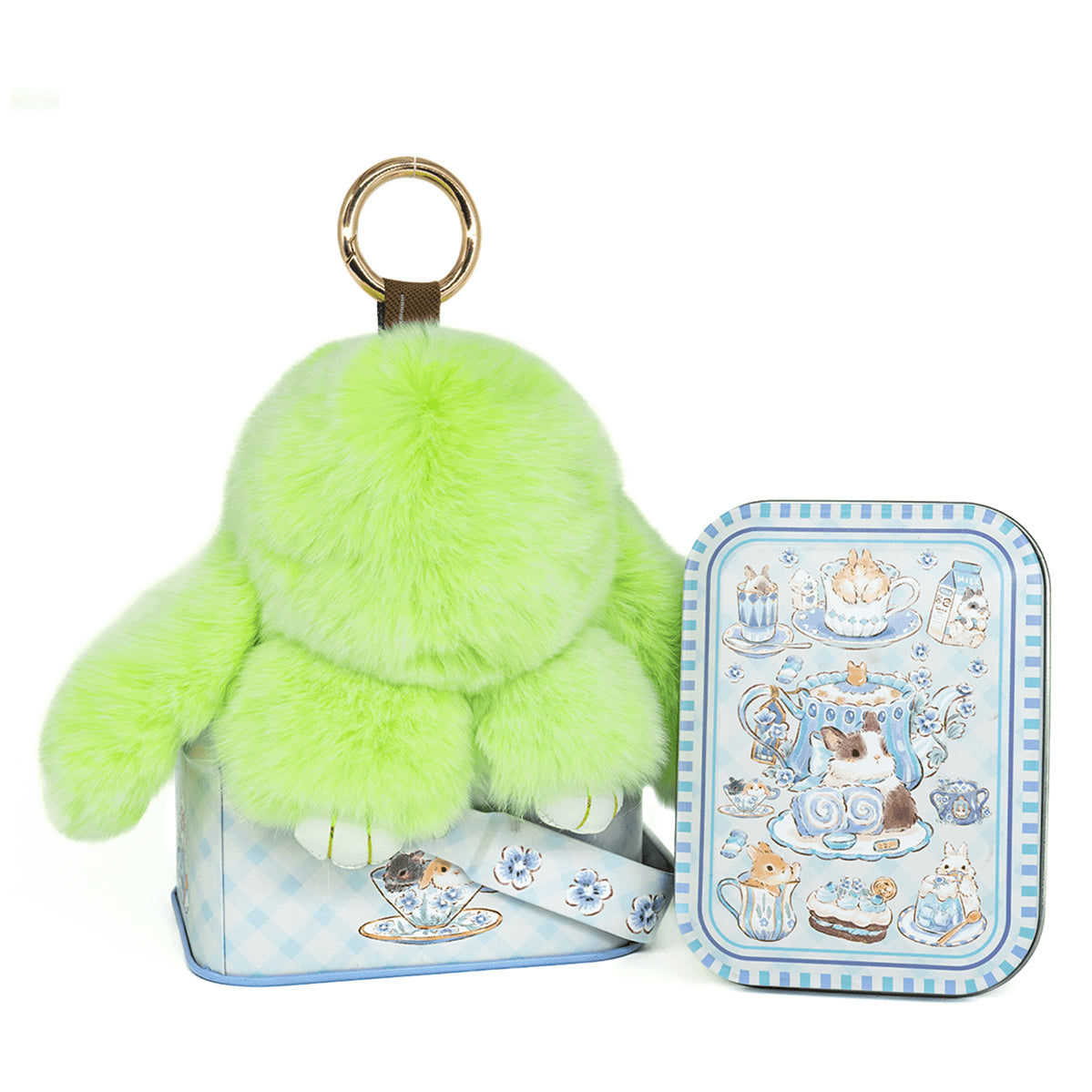 BunnyBliss Handcrafted Plush Charm — Soft Bunny Keychain Gift