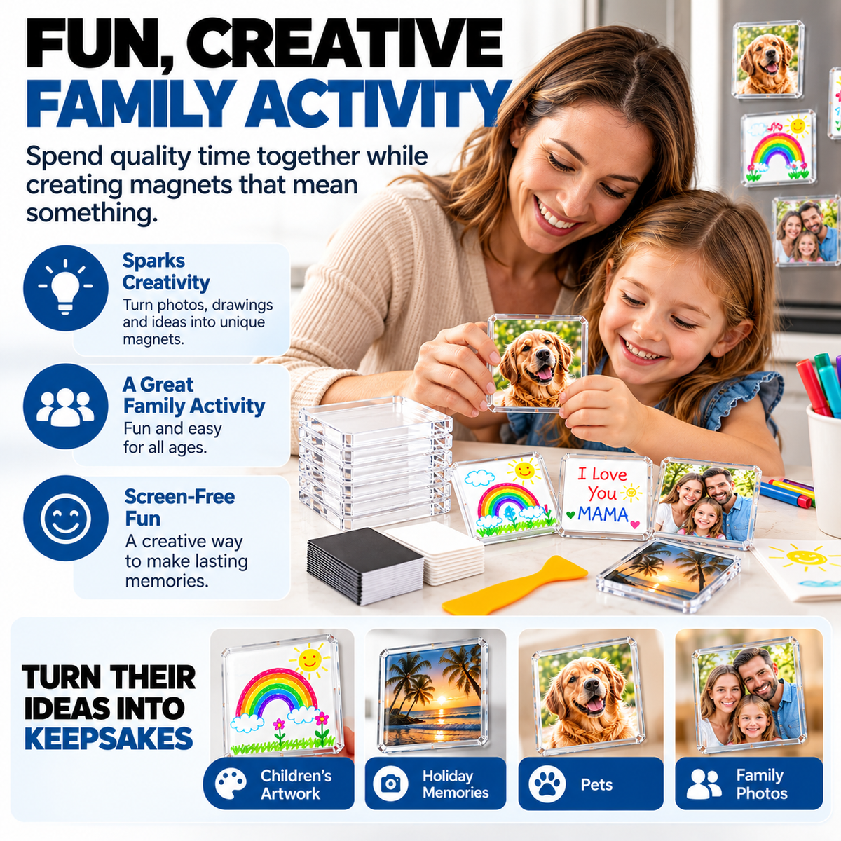 Creative & Decorative DIY Fridge Magnet Kit