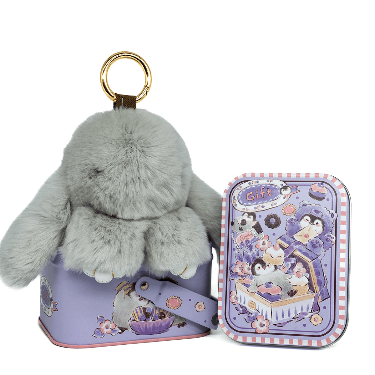 BunnyBliss Handcrafted Plush Charm — Soft Bunny Keychain Gift