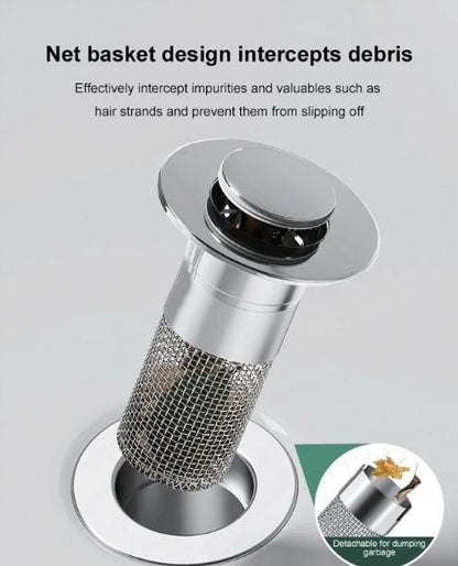 Universal 2-in-1 Bathroom/Kitchen Sink Stopper