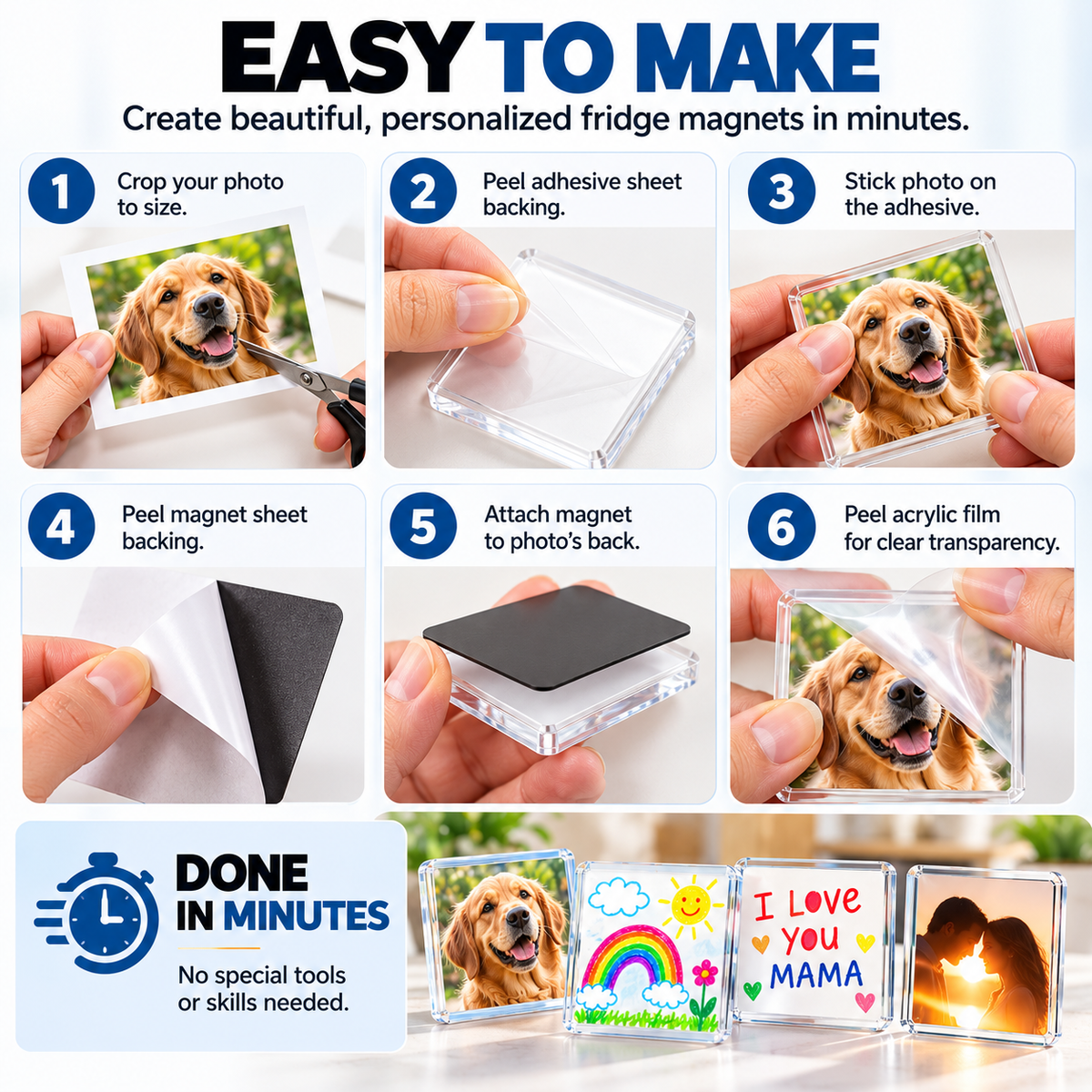 Creative & Decorative DIY Fridge Magnet Kit