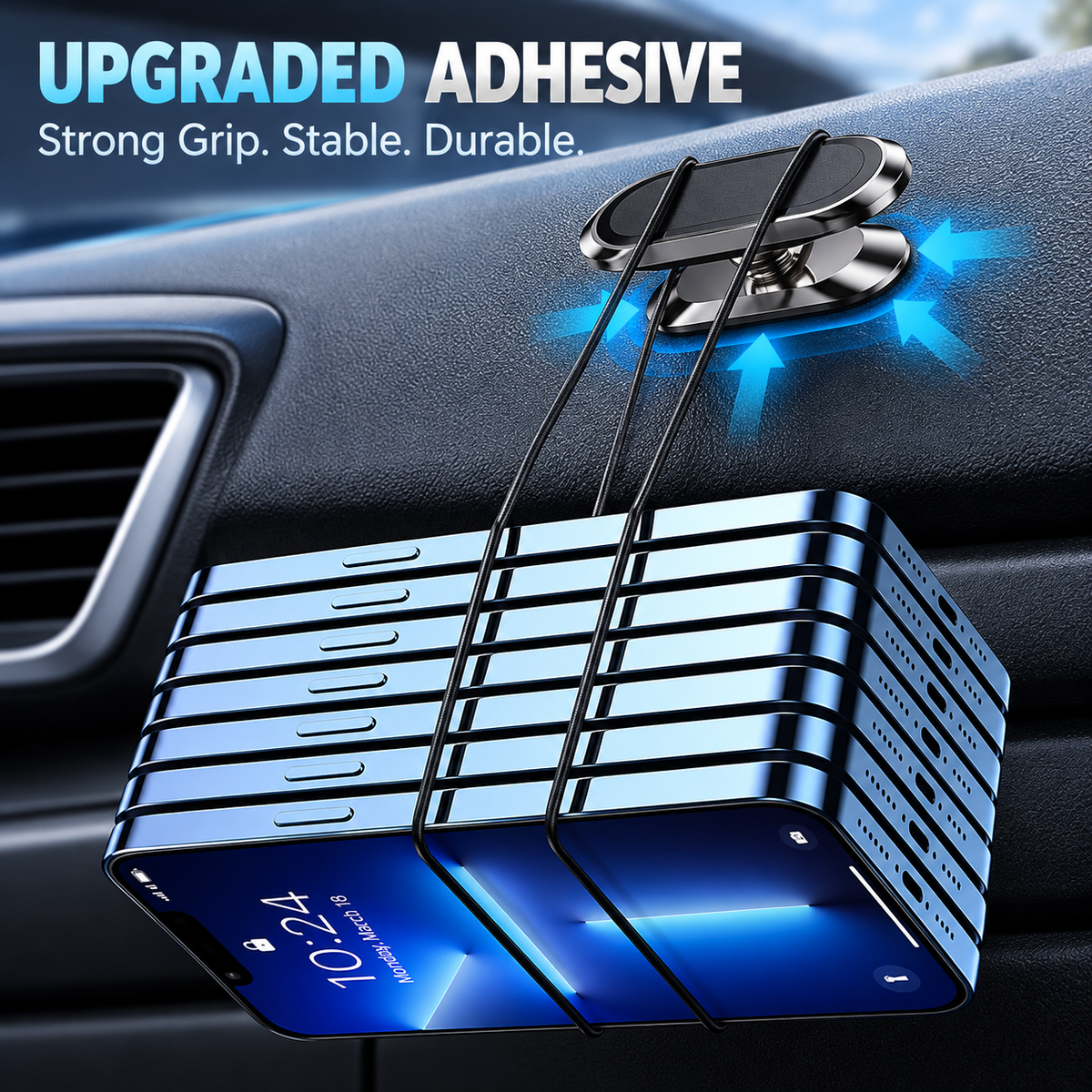 Innovative Magnetic Foldable & Rotatable Car Phone Holder