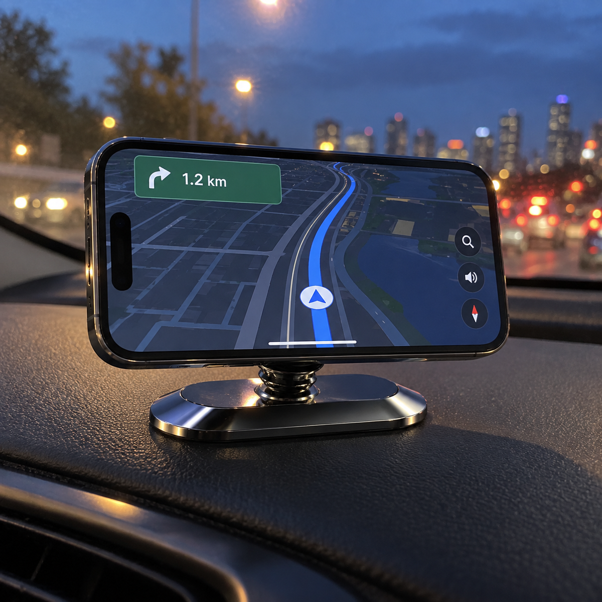 Innovative Magnetic Foldable & Rotatable Car Phone Holder