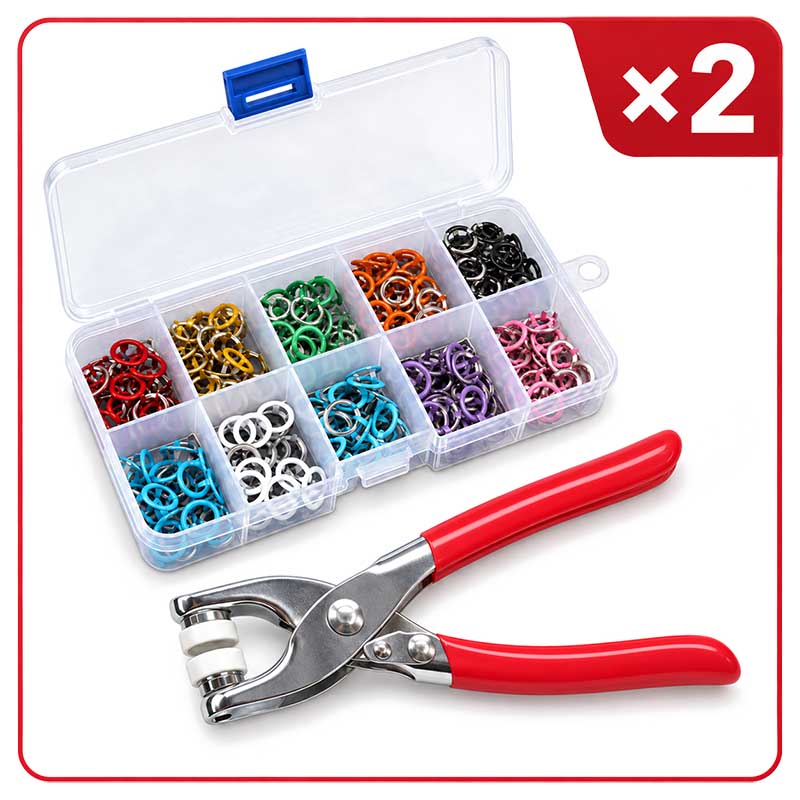 Seamless Stitching Sewing Kit, Pro-Snap No-Sew Button Kit – Complete tools, easy use & durable fixes