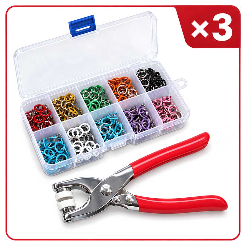 Seamless Stitching Sewing Kit, Pro-Snap No-Sew Button Kit – Complete tools, easy use & durable fixes