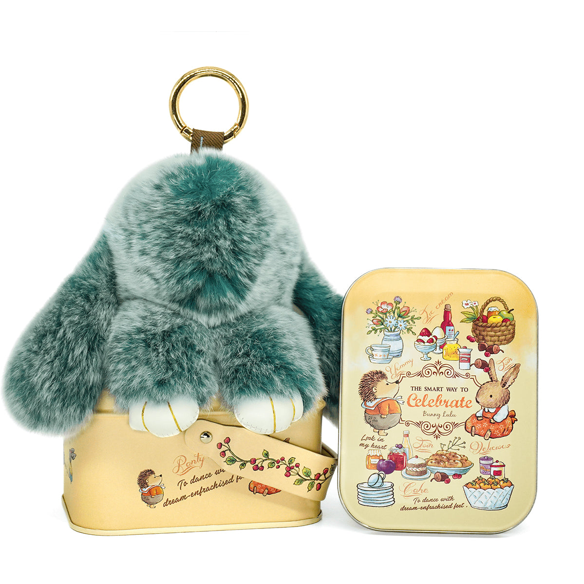 BunnyBliss Handcrafted Plush Charm — Soft Bunny Keychain Gift