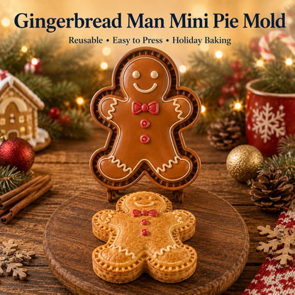 ⏳ Last Day50% OFF – 🔥🎄 9-Design Christmas Mini Pie Mold Collection | Reusable Embossed Molds for Shaping Detailed Santa, Snowman, Reindeer, Tree & Holiday Pies 🥧✨
