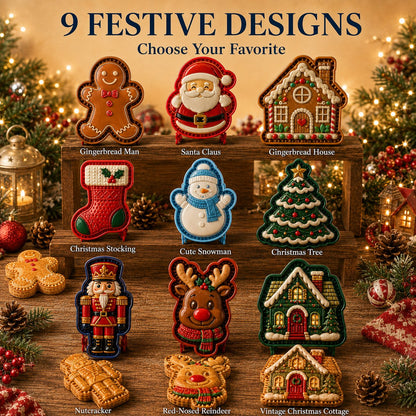 ⏳ Last Day50% OFF – 🔥🎄 9-Design Christmas Mini Pie Mold Collection | Reusable Embossed Molds for Shaping Detailed Santa, Snowman, Reindeer, Tree & Holiday Pies 🥧✨