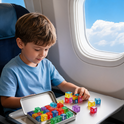 Armasora MagniLearn 35-Piece Magnetic Math & Alphabet Blocks
