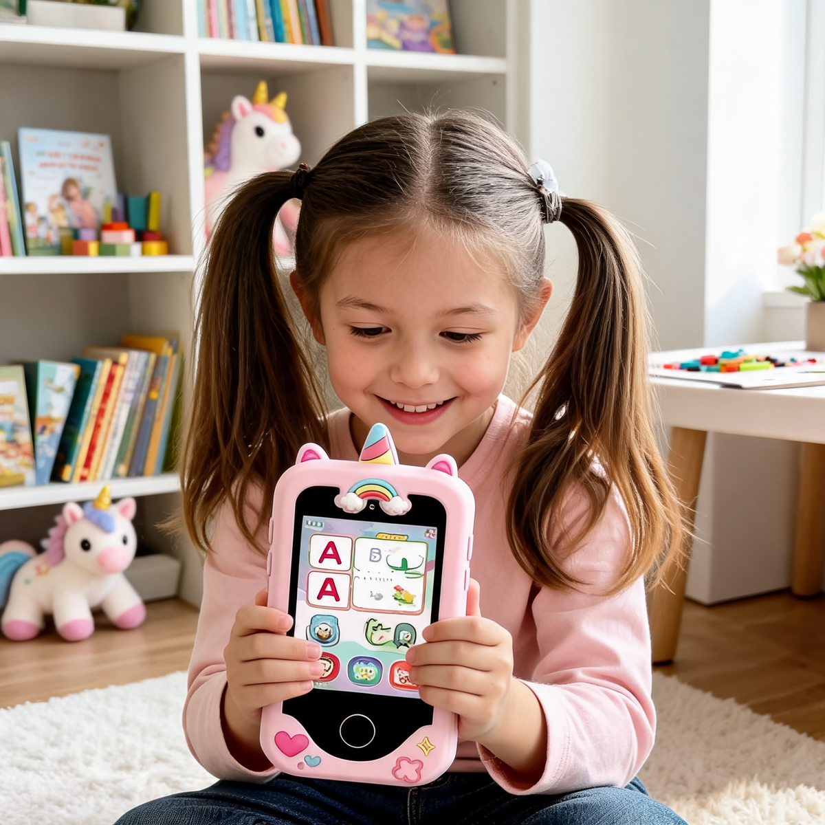 Armasora KiddoSmart Learning Phone Kids Smart Phone Touchscreen Educational Toy