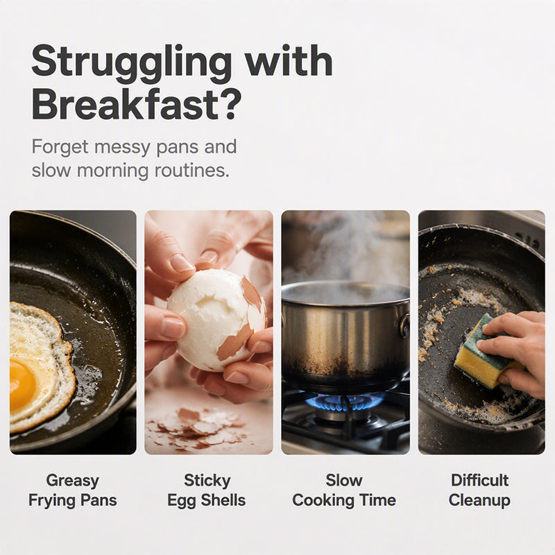 Dual-Cavity Microwave Egg Poacher | Quick & Healthy Breakfast in Minutes