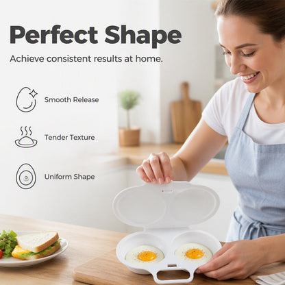 Dual-Cavity Microwave Egg Poacher | Quick & Healthy Breakfast in Minutes