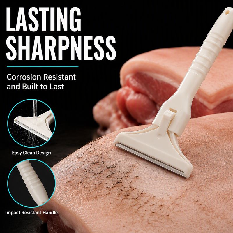 🥩 Stainless Steel Meat Scraper – Easy Fat & Fascia Removal Tool for Beef & Pork 🔪✨